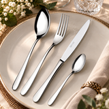 Set 24 Posate Venere Acciaio Inox 18/10 Lucido in Scatola Vetrina - Domus&Design