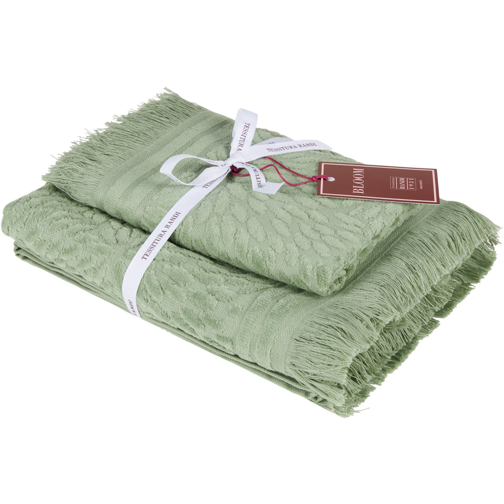 Set Asciugamani 1+1 PETALI - Tessitura Randi