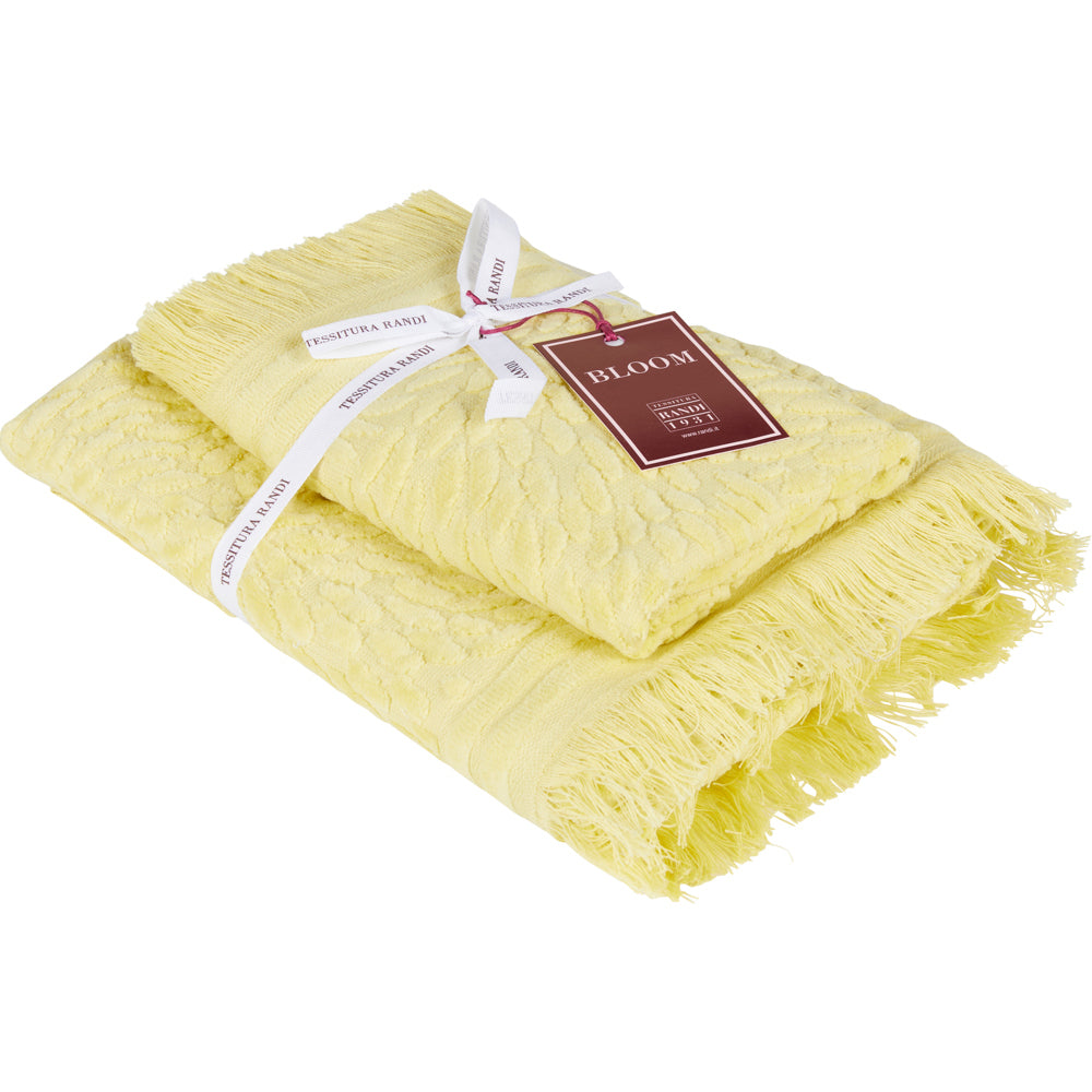 Set Asciugamani 1+1 PETALI - Tessitura Randi