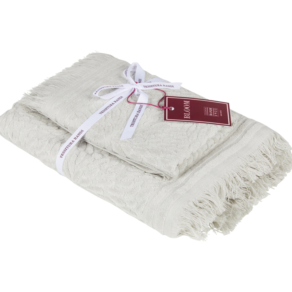 Set Asciugamani 1+1 PETALI - Tessitura Randi