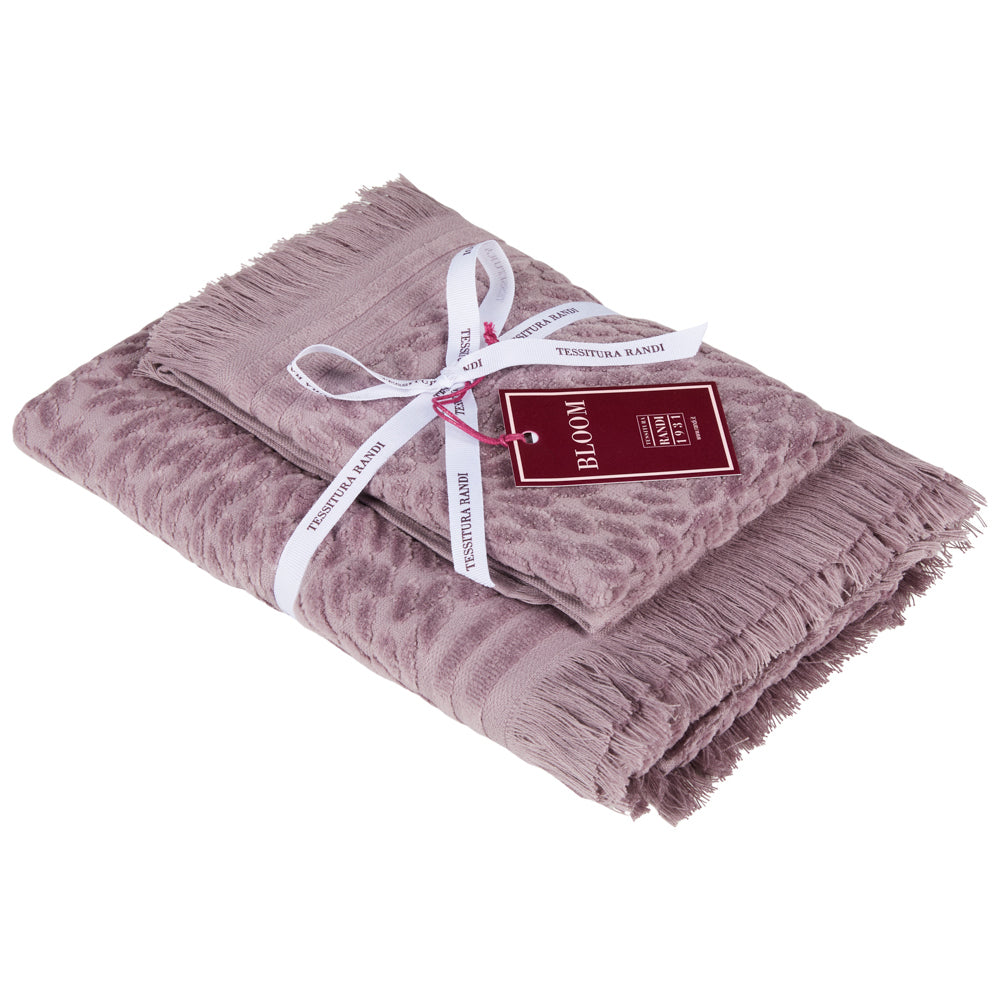 Set Asciugamani 1+1 PETALI - Tessitura Randi