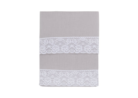 Completo Lenzuola Sophie in Cotone con Pizzo – Singolo, Piazza e Mezza, Matrimoniale | Atelier 17 Made in Italy