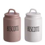 Biscottiera in Ceramica con Coperchio 13,5x24,5cm - Cucina&Cottura