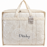 Trapunta Matrimoniale Micaela Effetto Velluto Jacquard con 2 Federe Coordinate - L'Atelier17