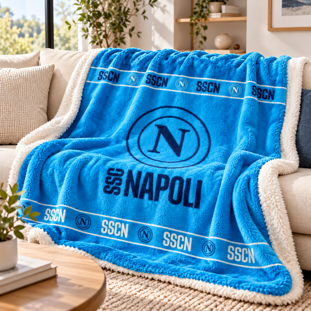 Plaid Agnellato Ufficiale SSC Napoli – 130x150 cm