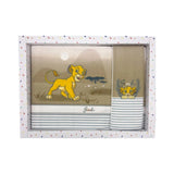 Completo Lenzuola Lettino 3 Pezzi Simba 100% Cotone - Disney Baby