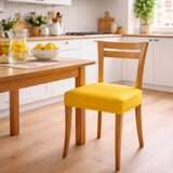 Coppia Coprisedia Imbottiti Tessuto Bielastico Antimacchia Tinta Unita Genius - Biancaluna