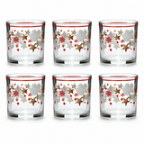 Set 6 Bicchieri Natalizi Alighieri Vintage in Vetro 250 ml - Gusto Casa