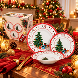 Servizio Piatti Natalizio 18pz Christmas Joy - Arca
