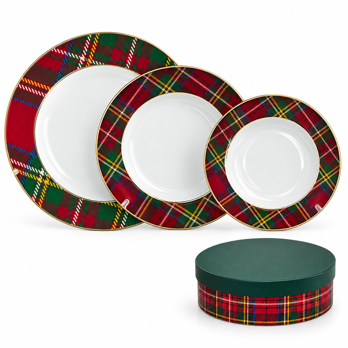 Servizio Piatti 6pz Tartan Scotland - Preziosa Home