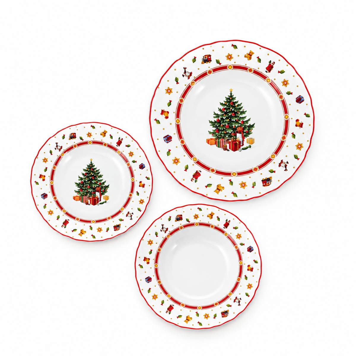 Servizio Piatti Natalizio 18pz Christmas Tree - Arca