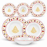 Servizio Piatti Natalizio 18pz Christmas Charm - Arca