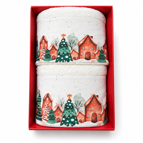 Set Asciugamani Natalizi 1+1 Christmas 4 - Ferlen