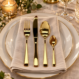 Servizio Posate 24 Pezzi Pacho Shiny Gold in Acciaio Inox - Cucina & Cottura