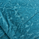 Trapunta Matrimoniale Dayane Effetto Velluto Jacquard 300 g/m² con Federe Coordinate - L'Atelier17