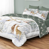 Trapunta Invernale Stampa Digitale White Mountain Double Face in Microfibra - Daunex