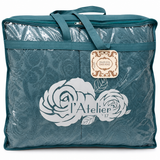 Trapunta Matrimoniale Dayane Effetto Velluto Jacquard 300 g/m² con Federe Coordinate - L'Atelier17