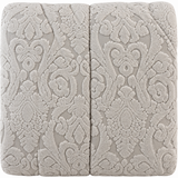 Trapunta Matrimoniale Dayane Effetto Velluto Jacquard 300 g/m² con Federe Coordinate - L'Atelier17