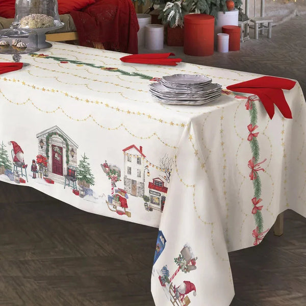 Tovaglia x8 VILLAGE By Tessitura Randi (Natale)