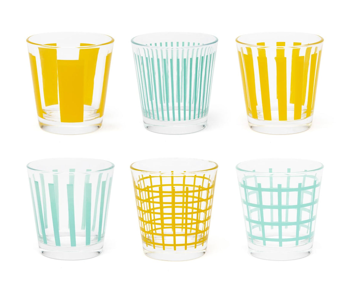 Set 6 Bicchieri Acqua Elba in Vetro - Excelsa