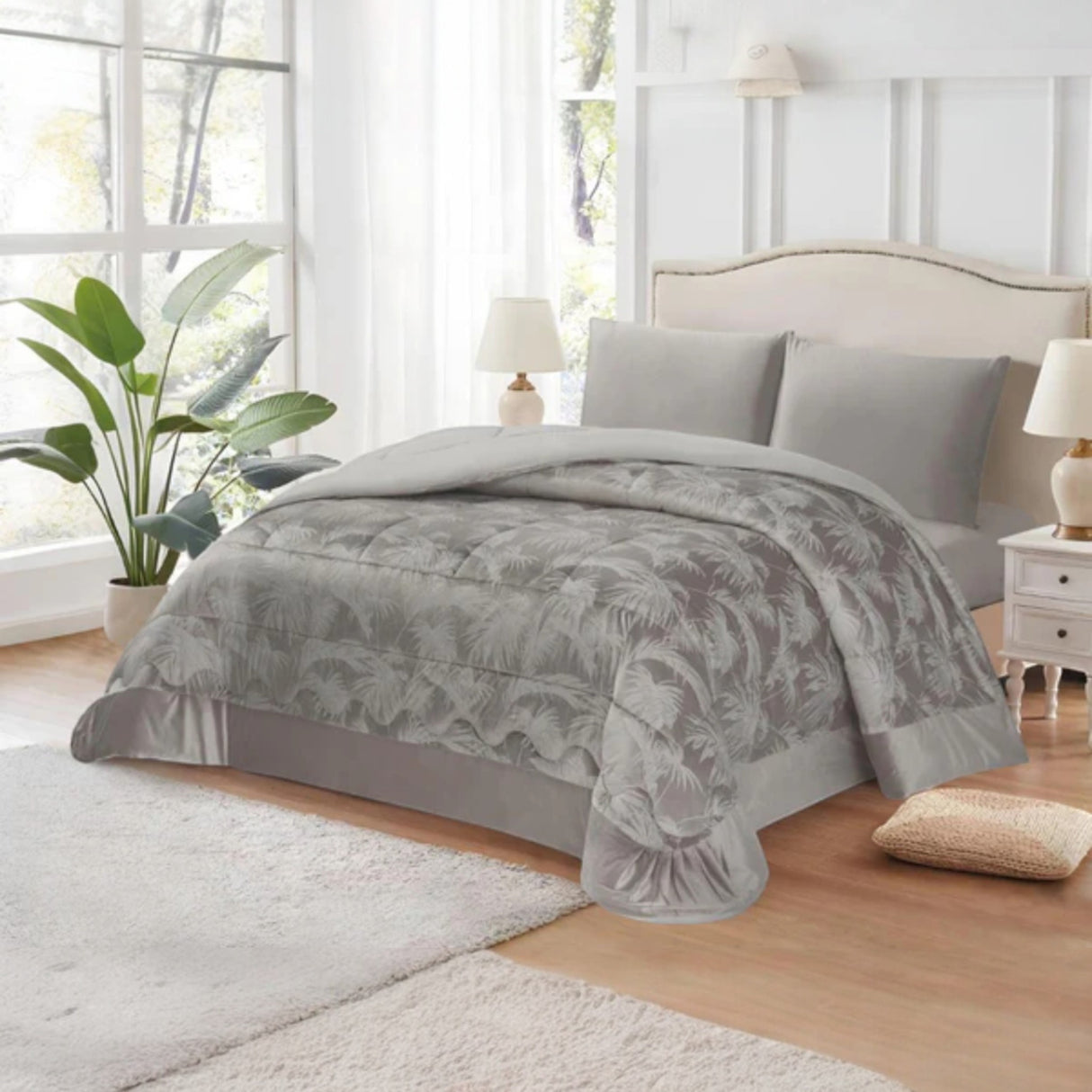 Trapunta Piumone Beatrice in Velluto Jacquard – il Filo