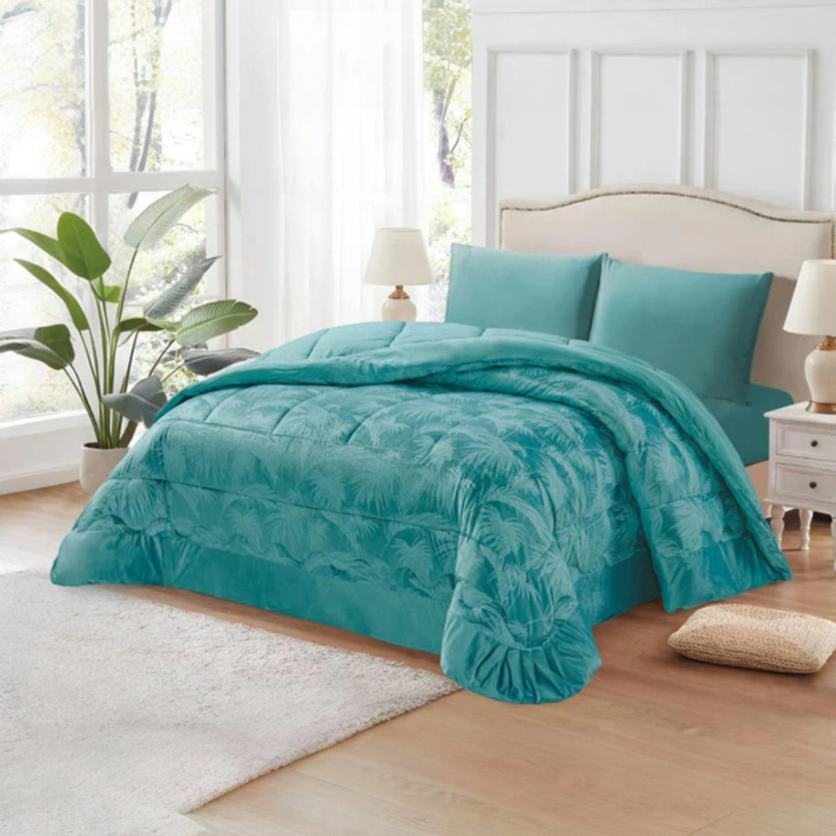 Trapunta Piumone Beatrice in Velluto Jacquard – il Filo