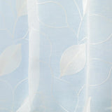 Coppia Tendine Ricamate Amazzonia con Tunnel e Roll Up Centrale 60x150cm o 60x230cm - Linea Oro