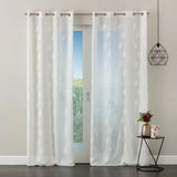 Pannello Tenda Ricamato Amazzonia con Borchie e Finitura con Piombo 140x280cm - Linea Oro