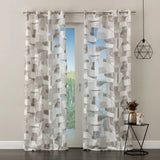 Pannello Tenda Devoreh Nagoya con Borchie e Finitura con Piombo 140x280cm - Linea Oro