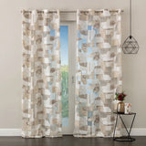 Pannello Tenda Devoreh Nagoya con Borchie e Finitura con Piombo 140x280cm - Linea Oro