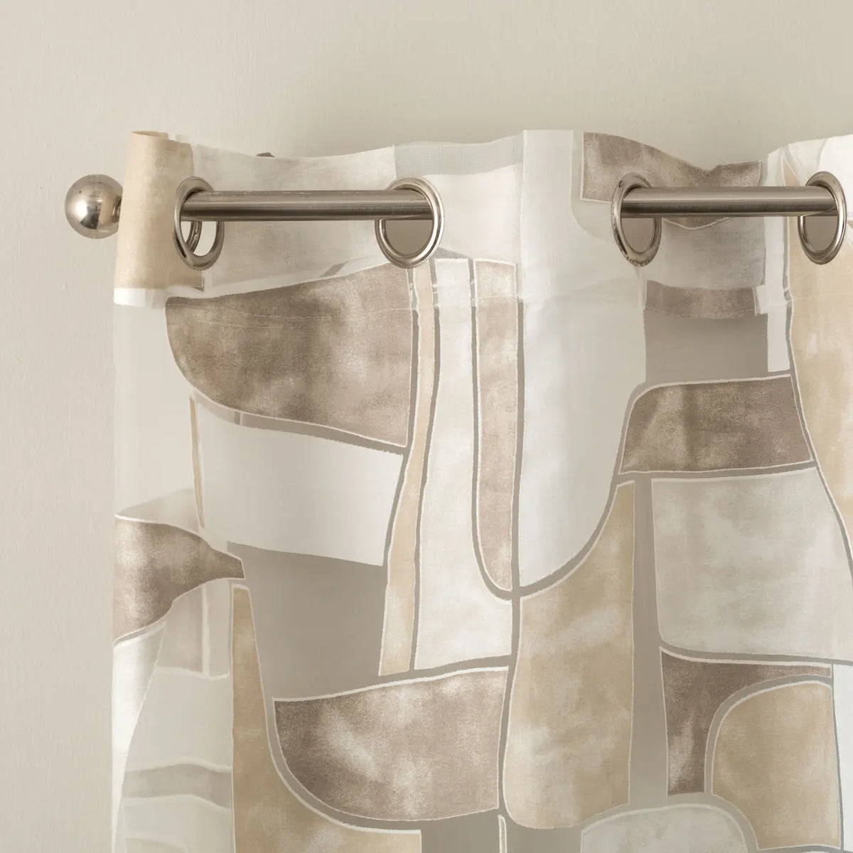 Pannello Tenda Devoreh Nagoya con Borchie e Finitura con Piombo 140x280cm - Linea Oro