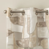 Pannello Tenda Devoreh Nagoya con Borchie e Finitura con Piombo 140x280cm - Linea Oro