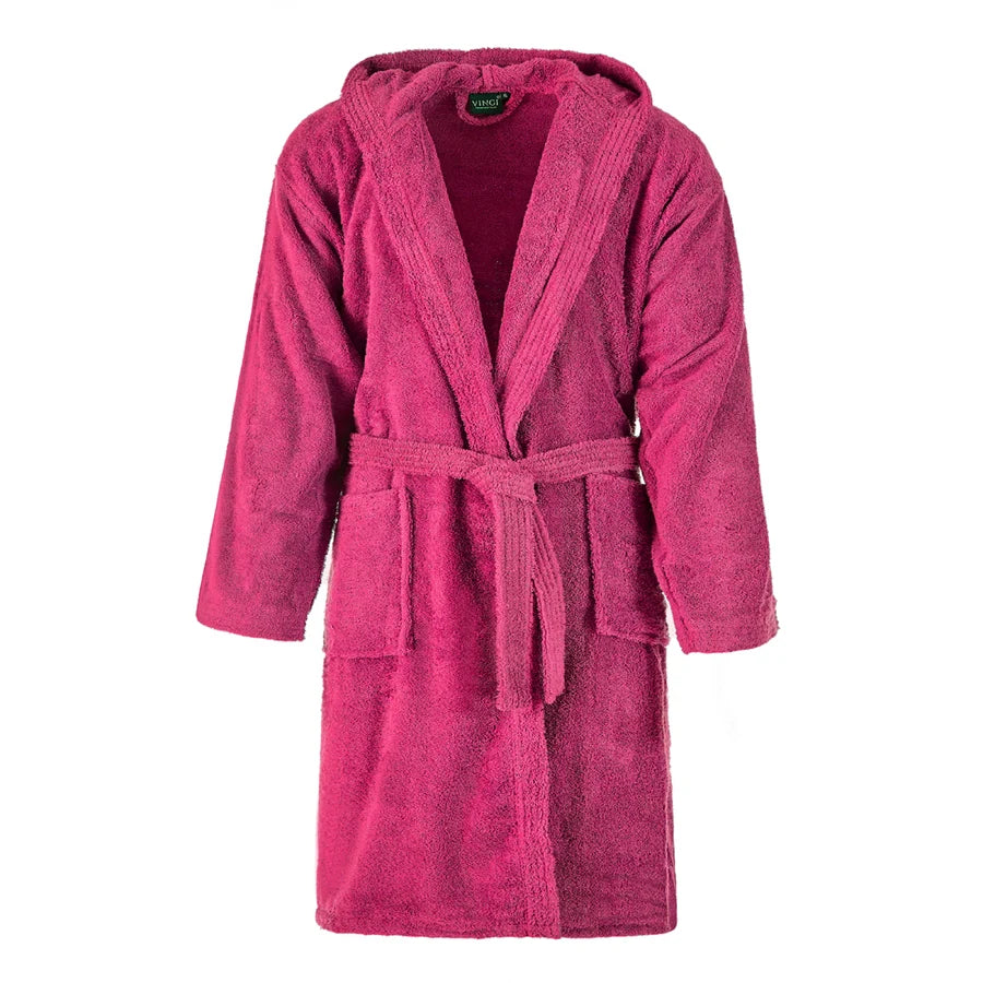 Accappatoio Monaco in Spugna 100% Cotone con Cappuccio – Vingi