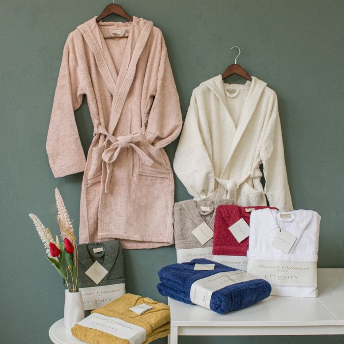 Accappatoio Eternity 450 GSM Con Cappuccio - Maestri Cotonieri