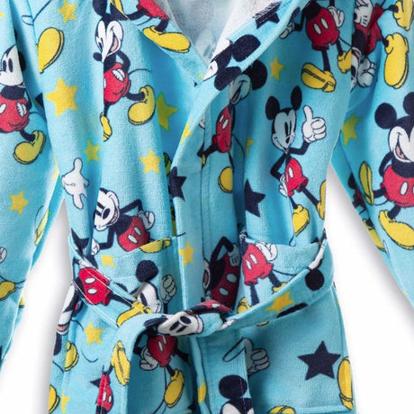 Accappatoio Con Cappuccio In Cotone Mickey Star 2 a 10  Anni  Disney - Caleffi
