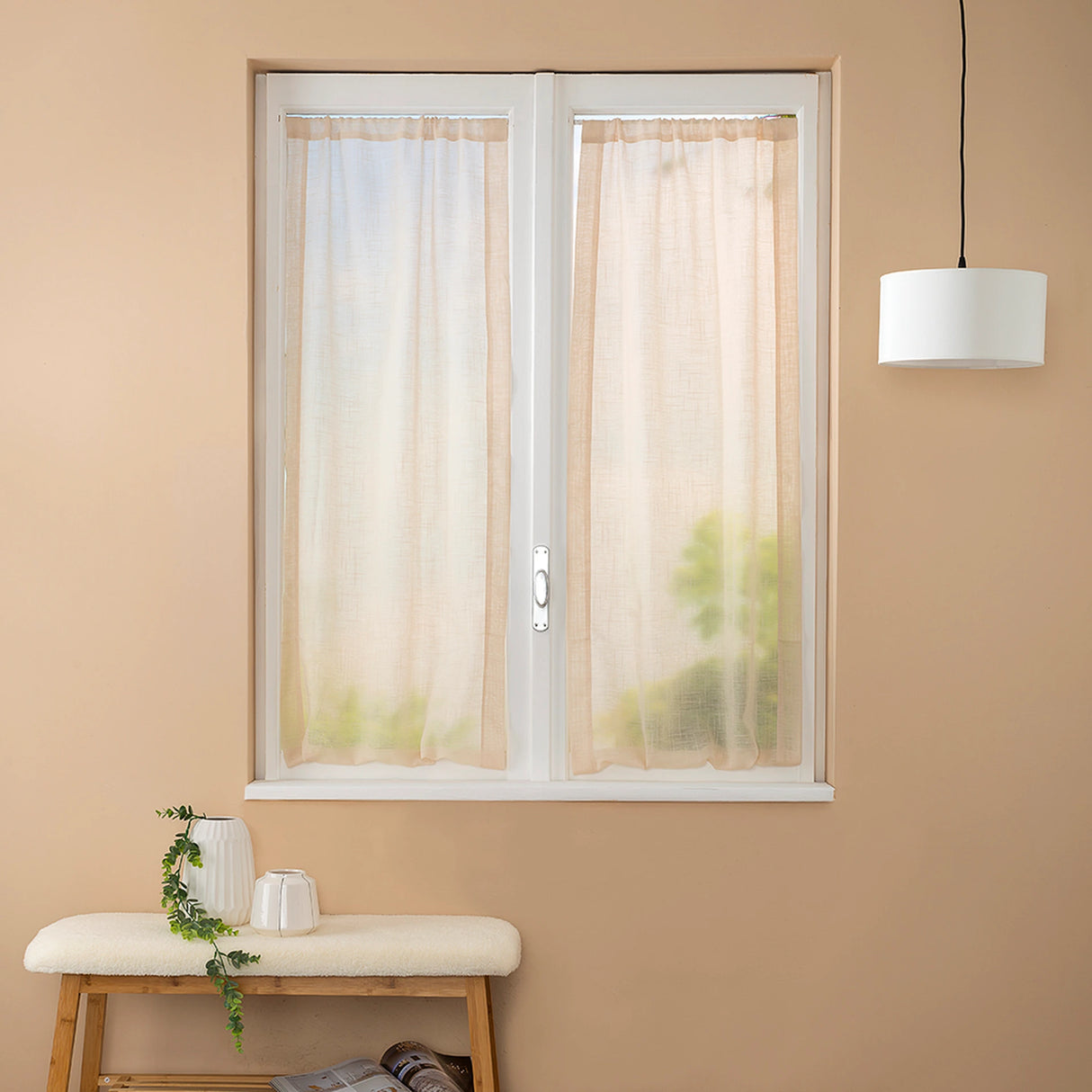 Coppia Tendine Regolabili Ivanka Maè 60x150 cm/60x230 cm - Via Roma 60