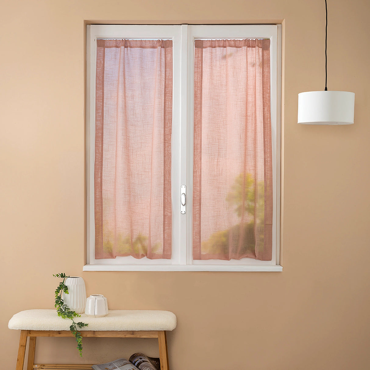 Coppia Tendine Regolabili Ivanka Maè 60x150 cm/60x230 cm - Via Roma 60