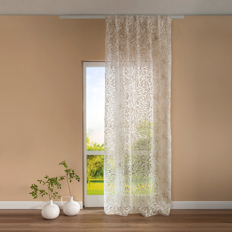 Pannello Tenda con Fascia Copri Bastone Baku Maè 145x290 cm/290x290 cm - Via Roma 60