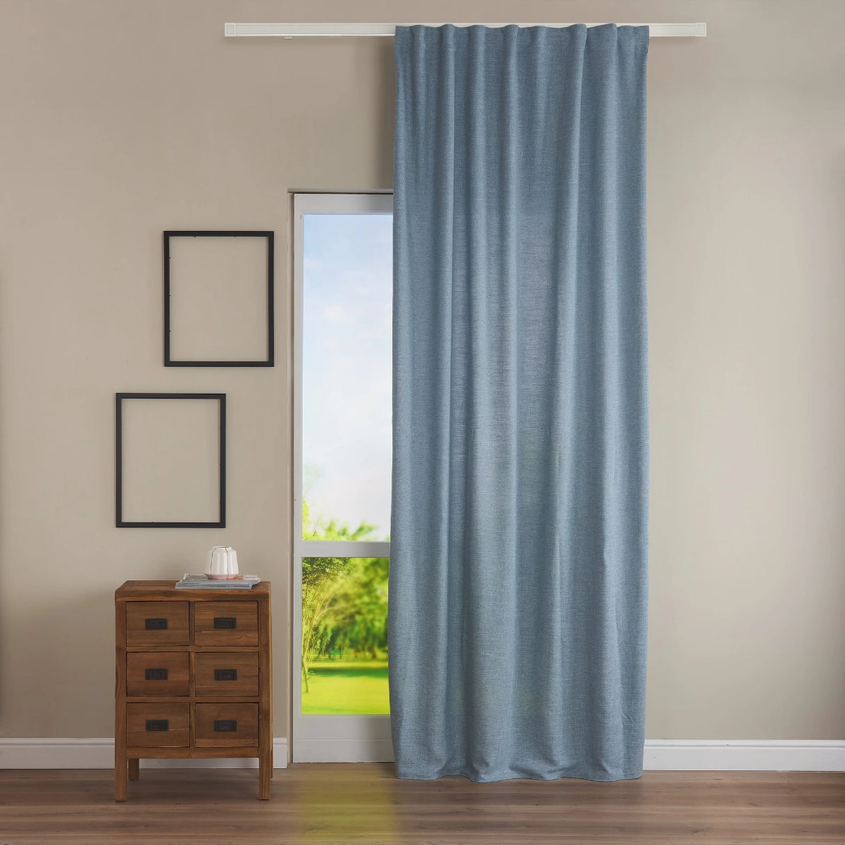 Pannello Tenda con Fascia Copri Bastone Corsica Maè 145x290 cm - Via Roma 60
