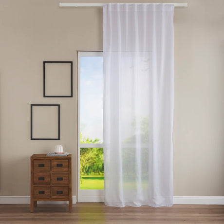 Tenda Francesca 145x290 cm con Fascia Copri Bastone Regolabile e Asole a Scomparsa – Maè