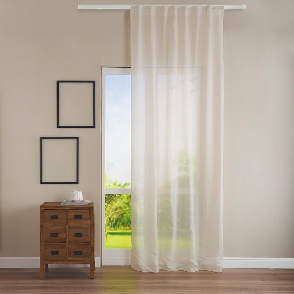 Pannello Tenda con Fascia Copri Bastone Francesca Maè 145x290 cm - Via Roma 60