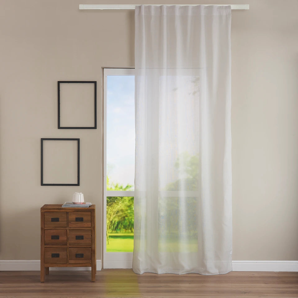Pannello Tenda con Fascia Copri Bastone Francesca Maè 145x290 cm - Via Roma 60