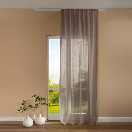 Pannello Tenda con Fascia Copri Bastone Ivanka Maè 145x290 cm - Via Roma 60