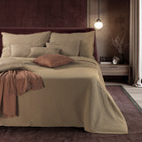 Copriletto Matrimoniale 270x270 + Completo Lenzuola Melodia Petracchi 100% Cotone Made in Italy