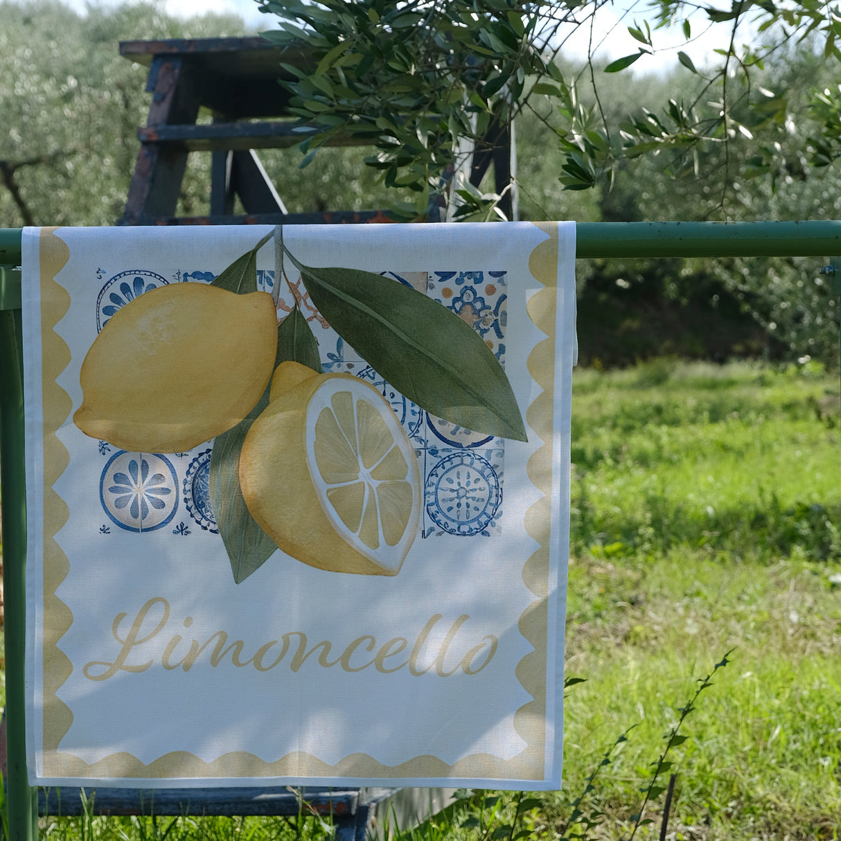 Strofinaccio limoncello Petracchi 50x70 cm in Cotone Made in Italy Asciughino Cucina