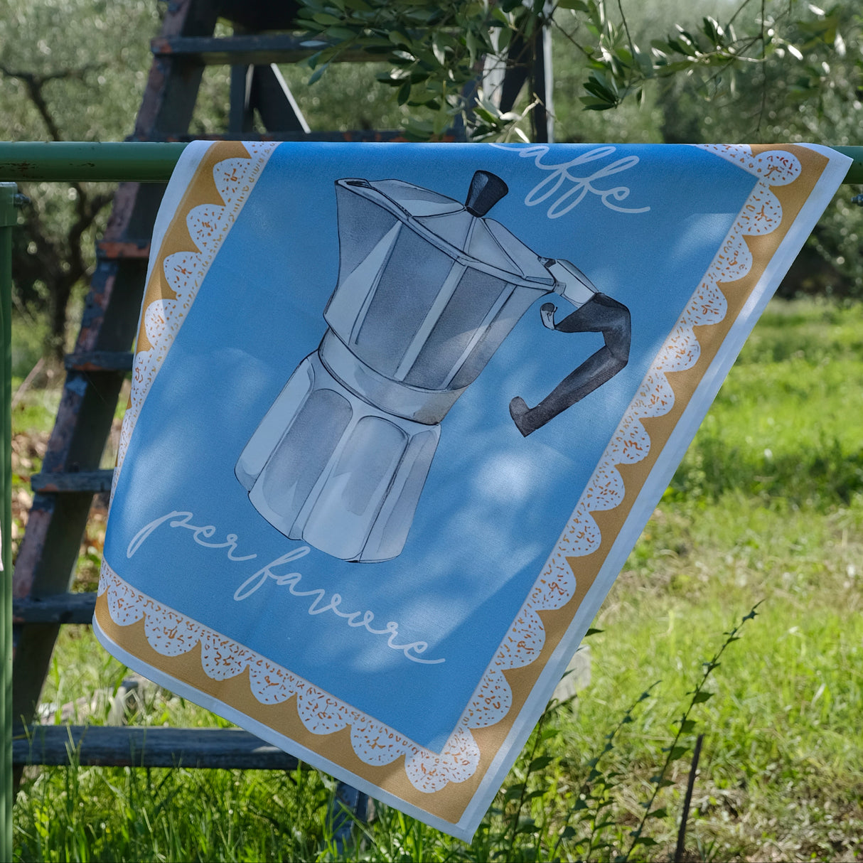 Strofinaccio Moka Petracchi 50x70 cm in Cotone Made in Italy Asciughino Cucina