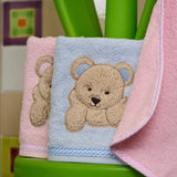 Set Asciugamani Baby 1+1 in Spugna di Cotone Baloo - Vingi