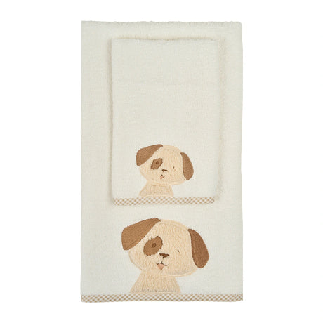 Set Asciugamani Baby 1+1 in Spugna di Cotone Billy - Vingi