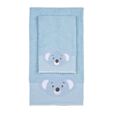 Set Asciugamani Baby 1+1 in Spugna di Cotone Koala - Vingi