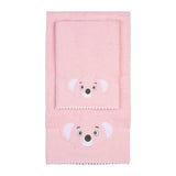 Set Asciugamani Baby 1+1 in Spugna di Cotone Koala - Vingi
